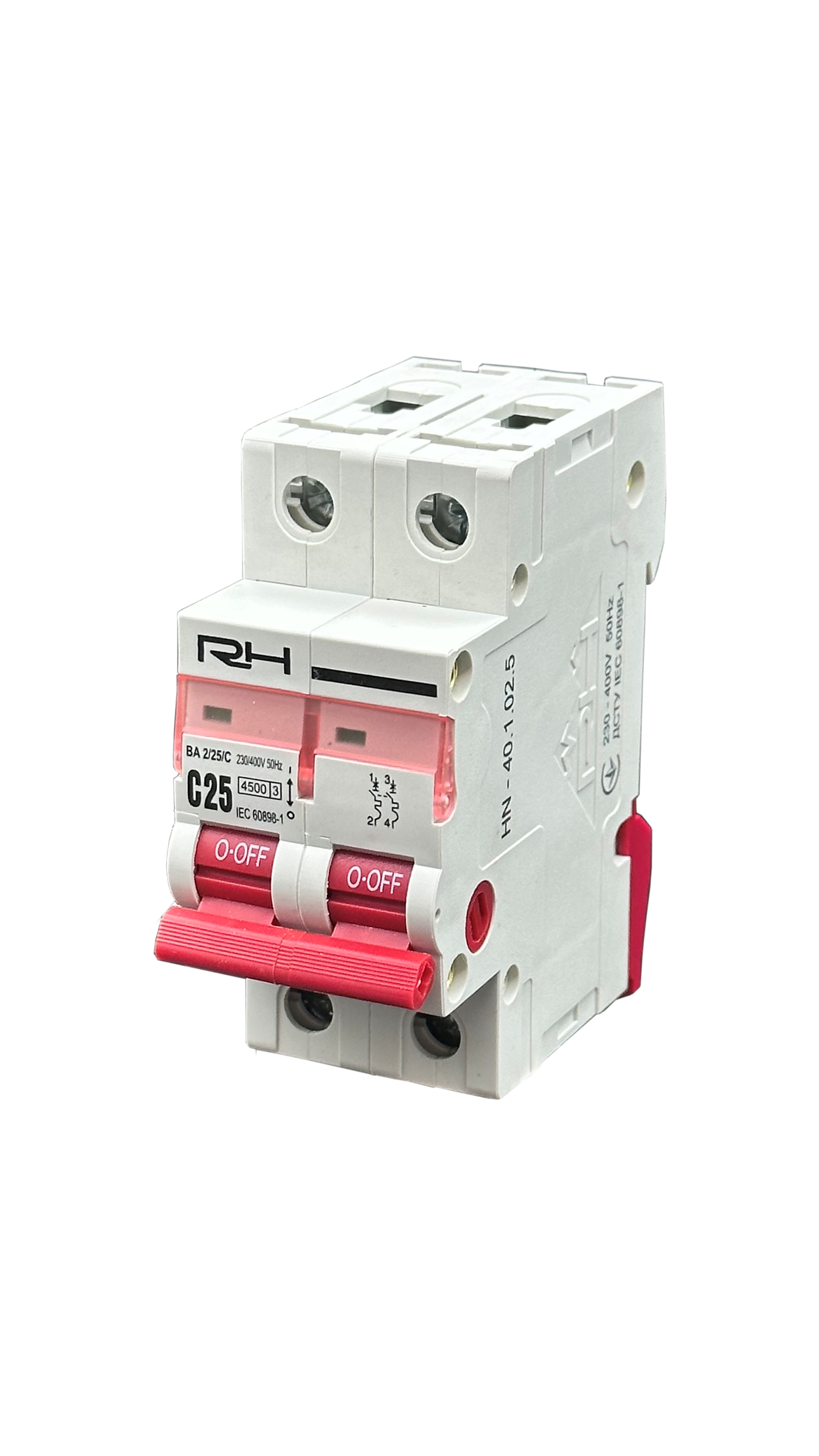 Automatic switch  RH 2P "C"  25A HN-401025