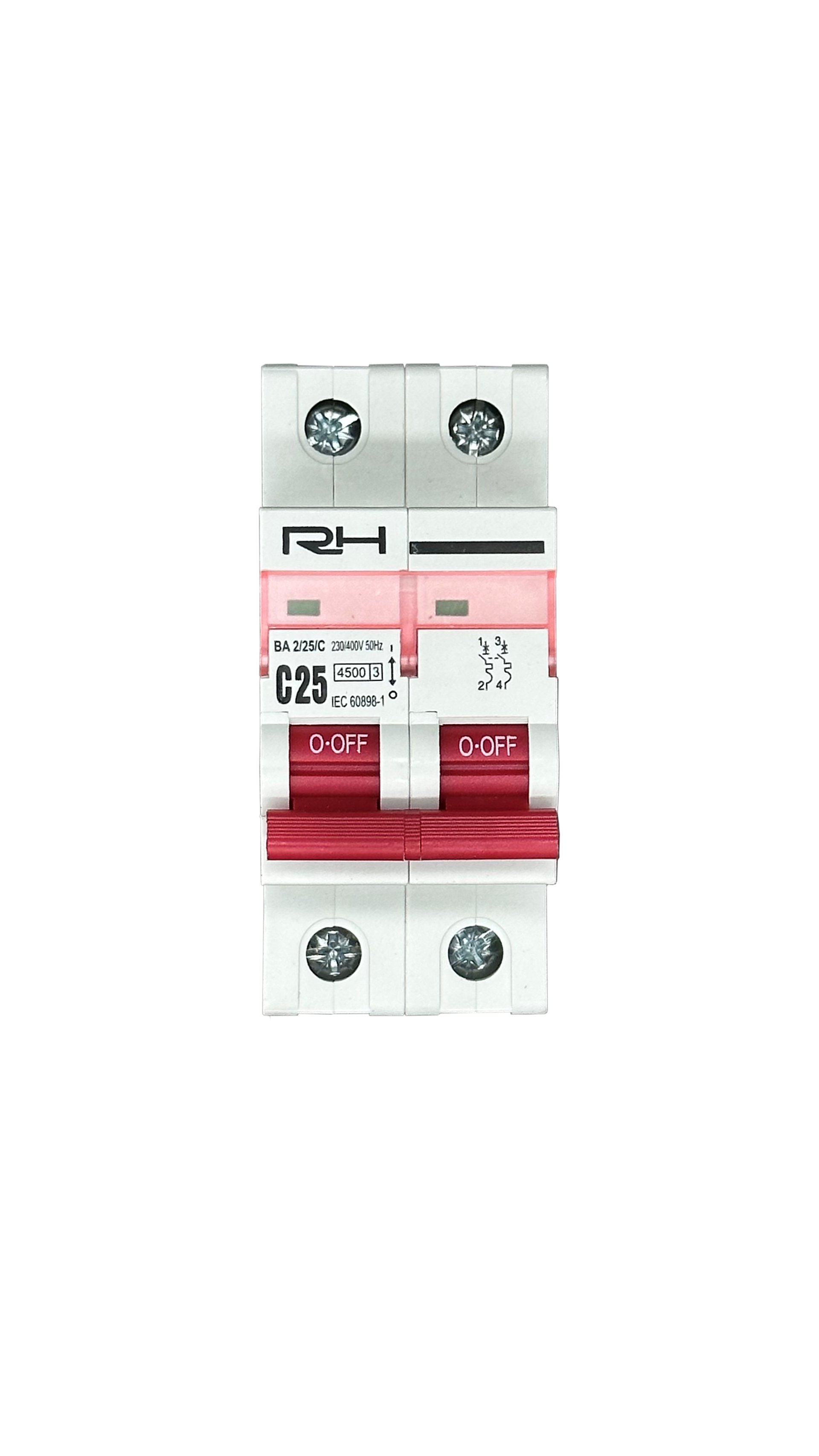 Automatic switch  RH 2P "C"  25A HN-401025