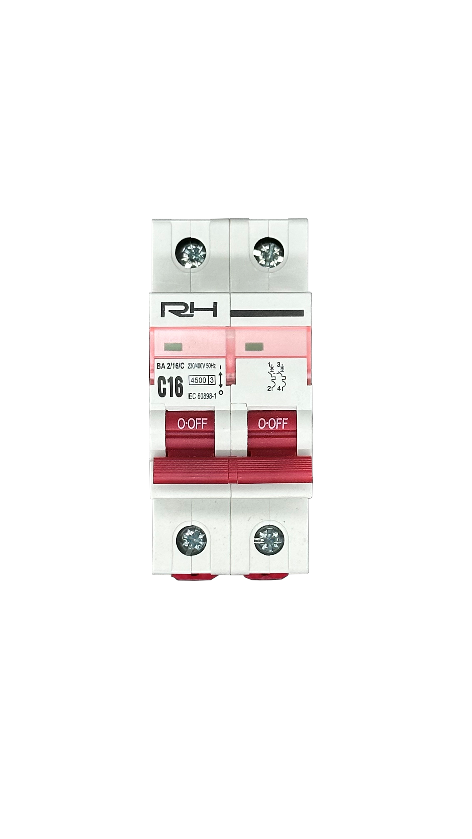 Automatic switch  RH 2P "C"  16A HN-401023