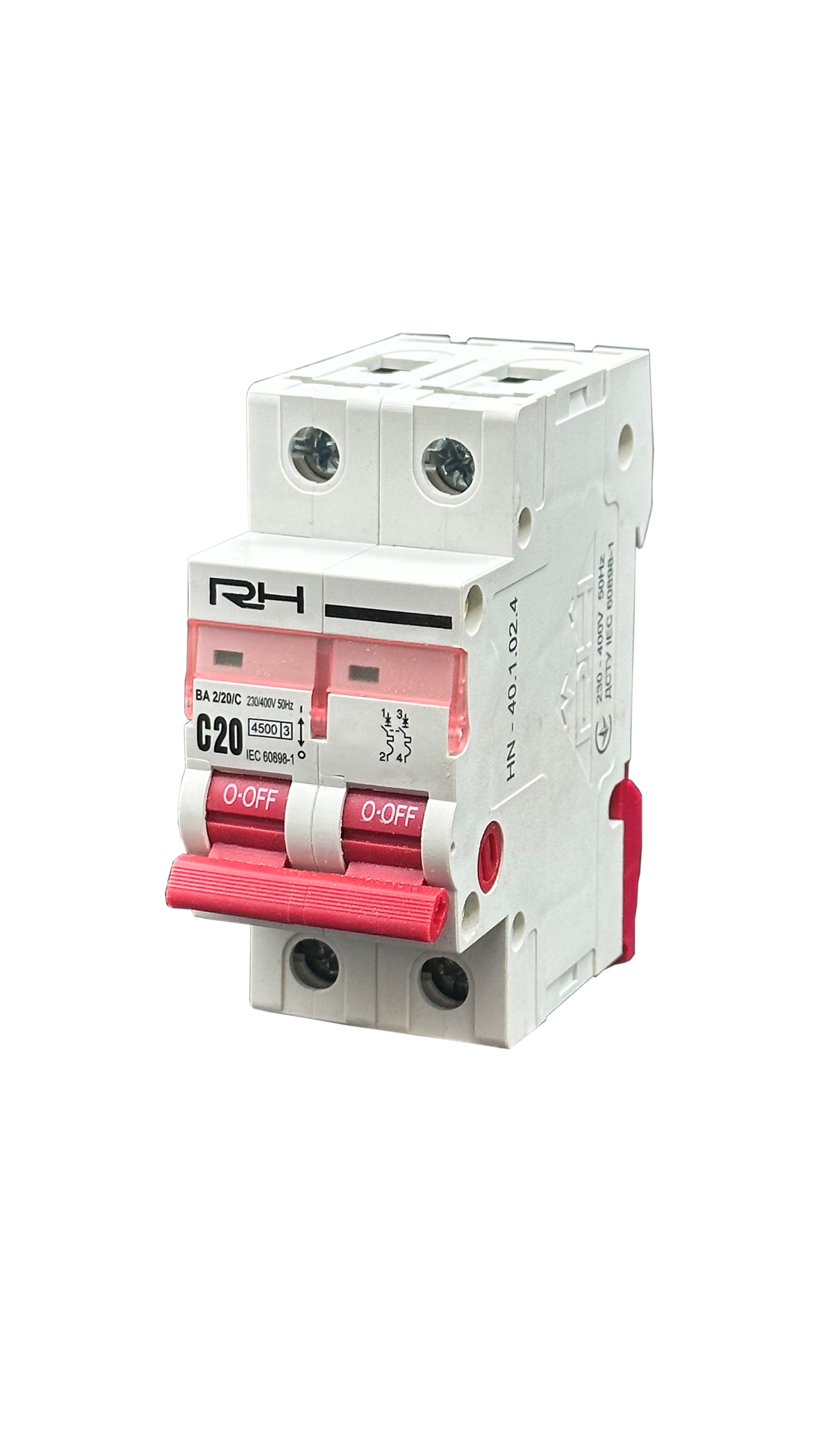 Automatic switch  RH 2P "C"  20A HN-401024