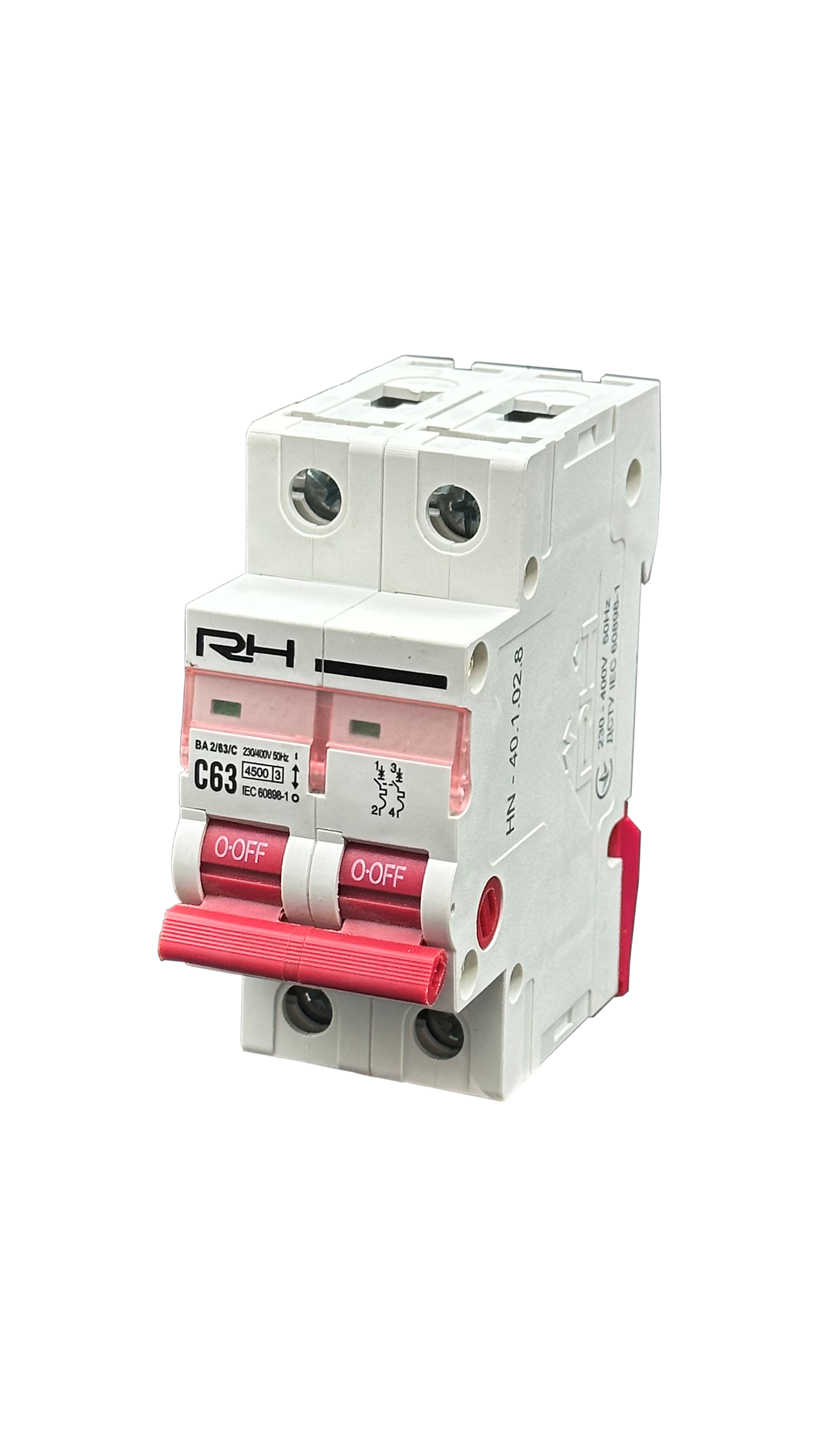 Automatic switch  RH 2P "C"  63A HN-401028
