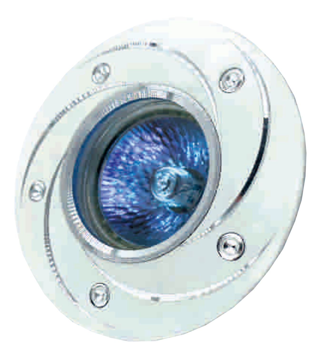 Recessed MR16 Spotlight RIGHT HAUSEN Silver Pattern (HN-276031 - White / HN-276032 - Black / HN-276038 - Gold / HN-2760310 - Chrome)