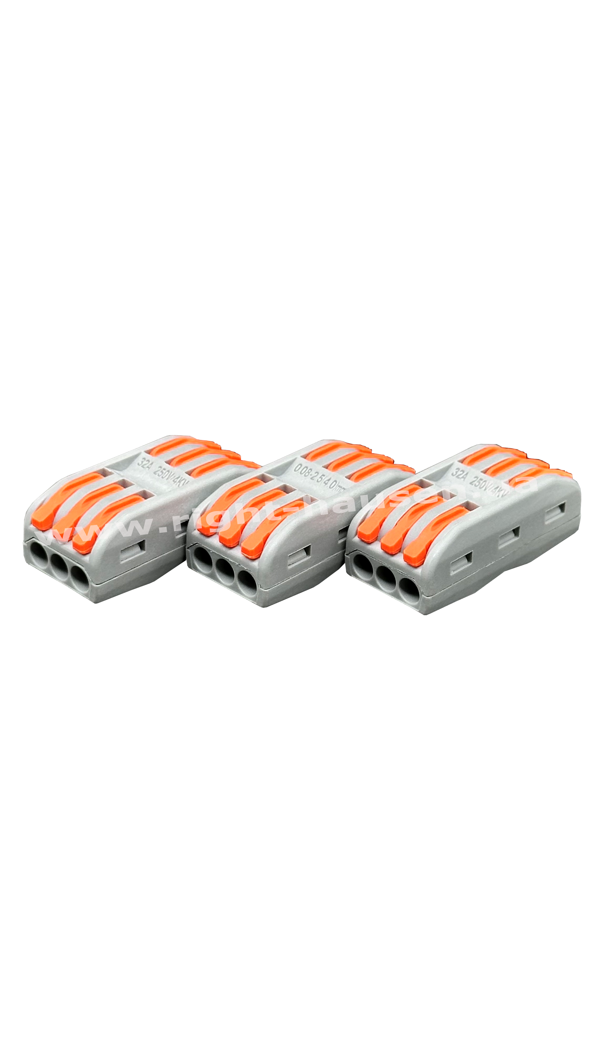 Universal connecting terminal RIGHT HAUSEN triple pass-through HN-185430