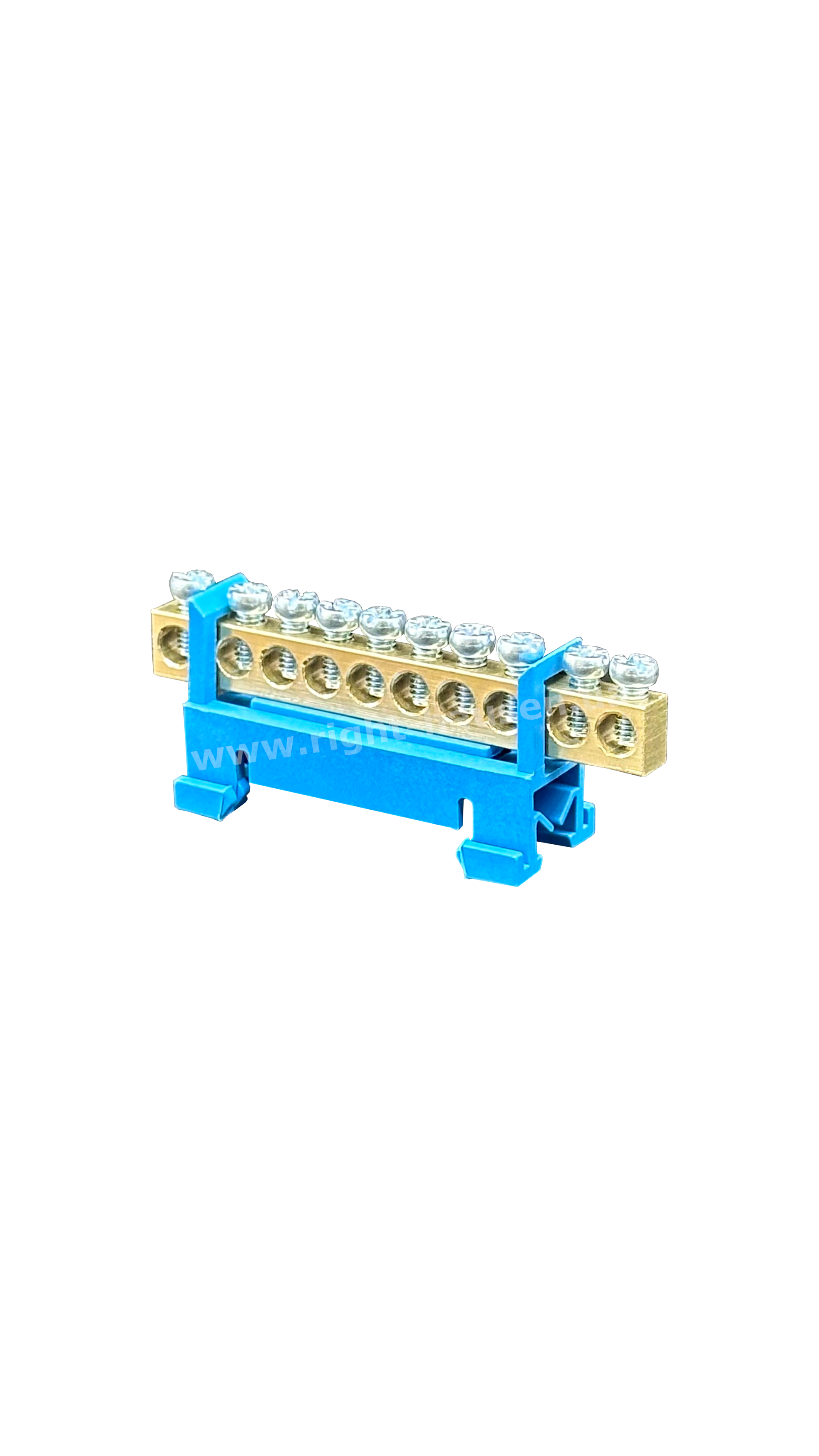 Zero bus on Din-rail for 10 holes RIGHT HAUSEN HN-189130
