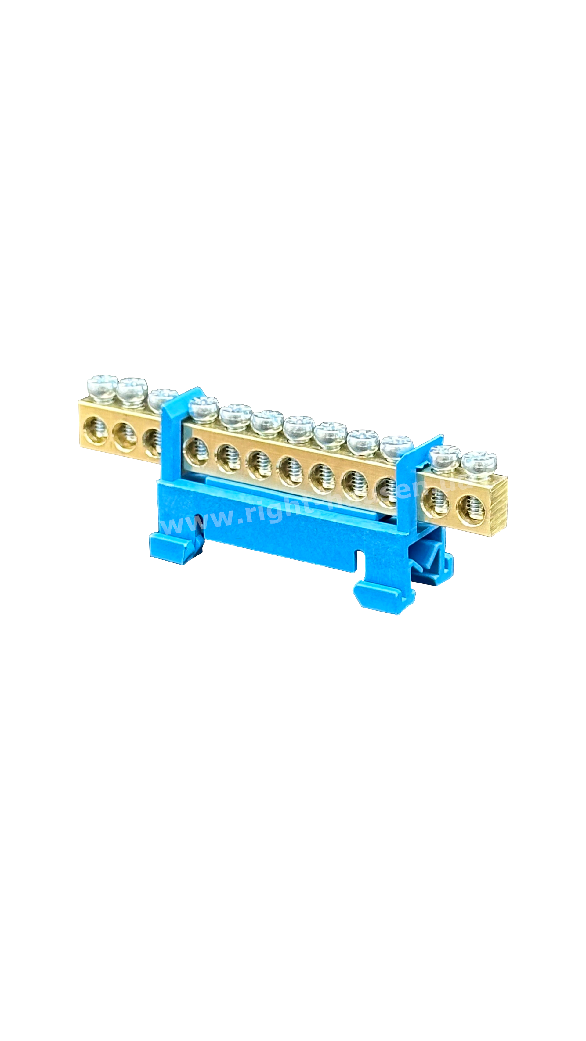Zero bus on Din-rail for 12 holes RIGHT HAUSEN HN-189150