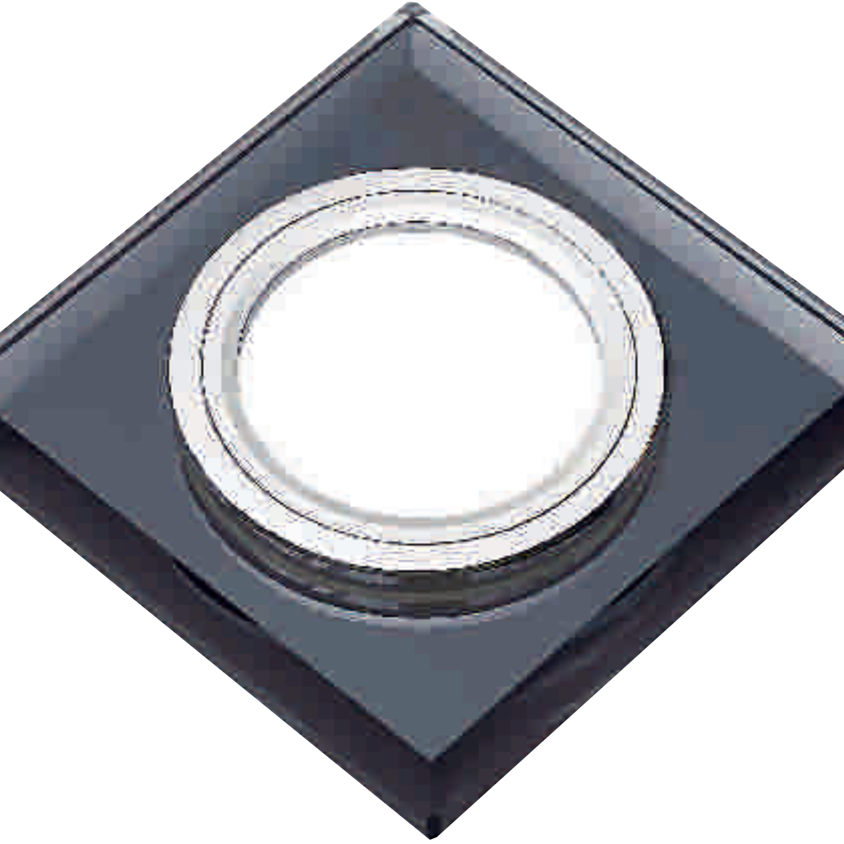  Recessed MR16 Spotlight RIGHT HAUSEN Mirror Square Black HN-276062