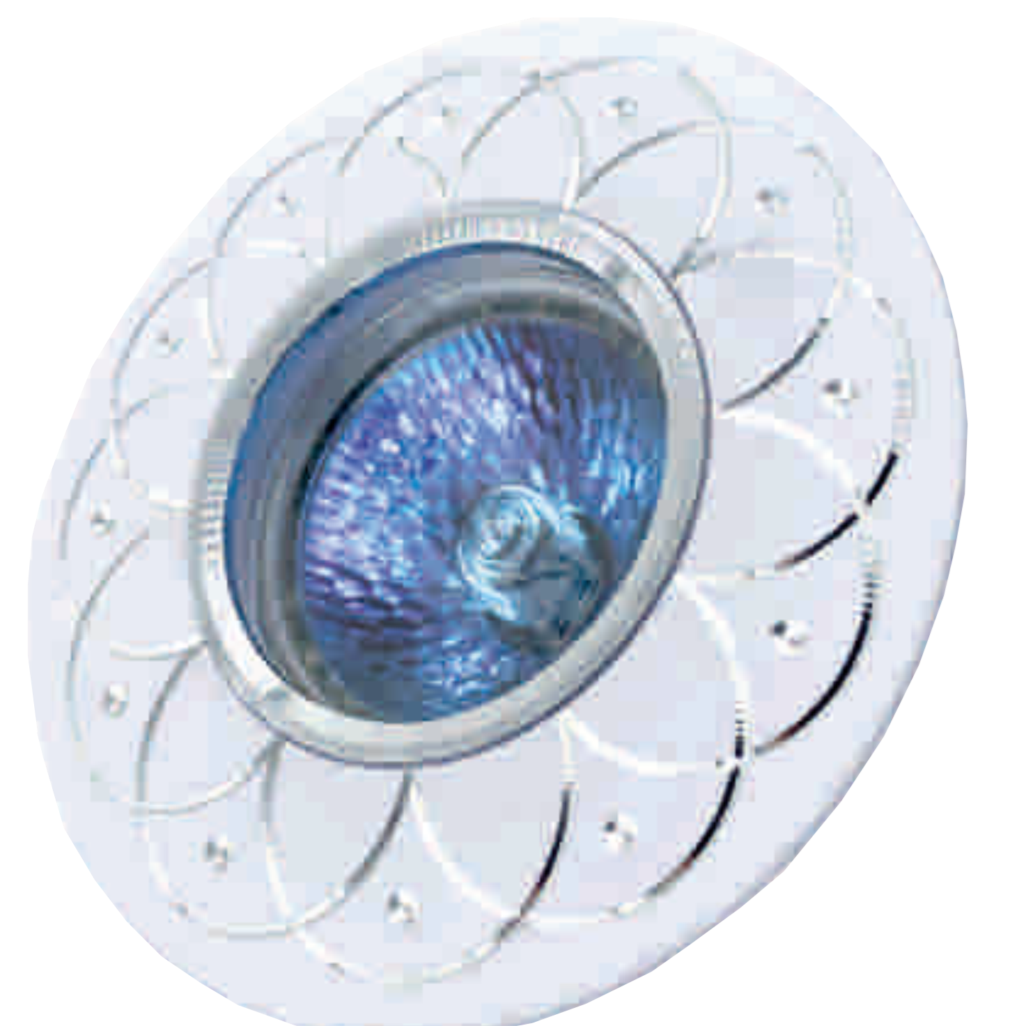 Recessed MR16 Spotlight RIGHT HAUSEN Silver Ornament (HN-276041 - White / HN-276042 - Black / HN-276048 - Gold / HN-2760410 - Chrome)