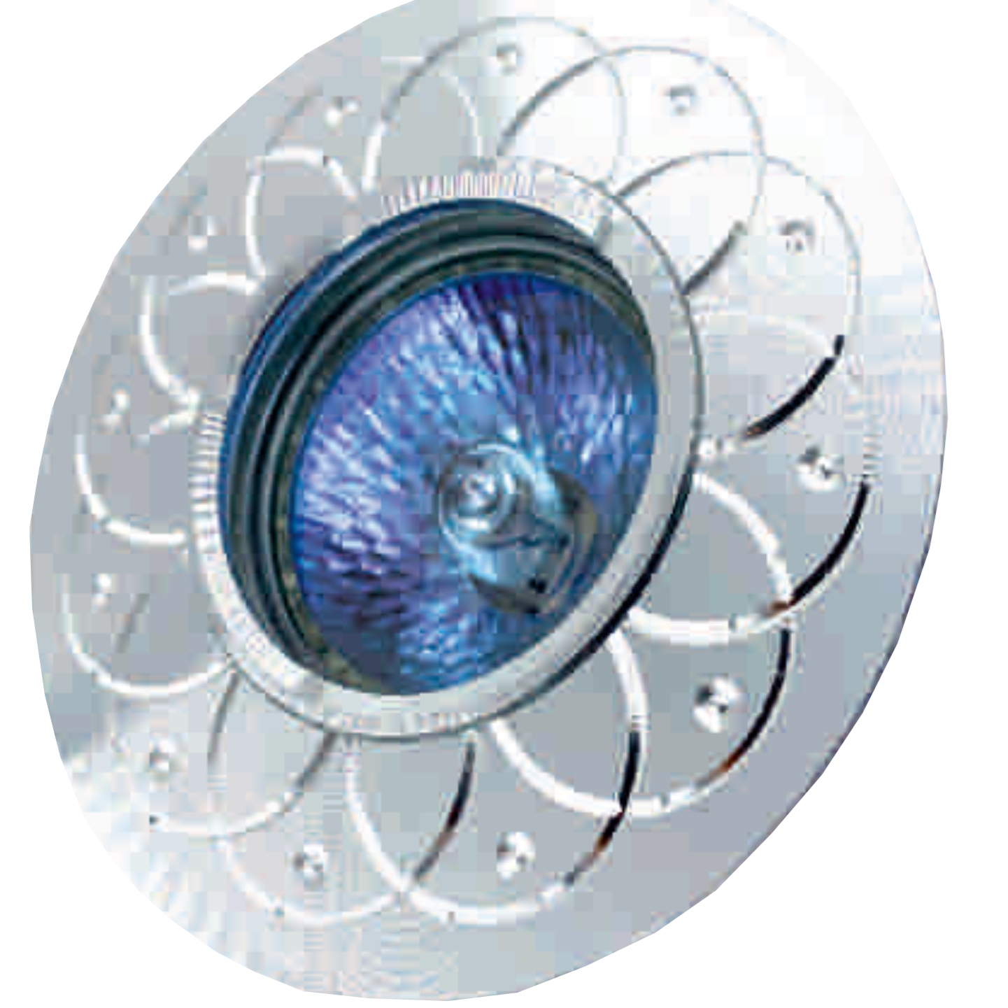  Recessed MR16 Spotlight RIGHT HAUSEN Silver Ornament Chrome HN-2760410