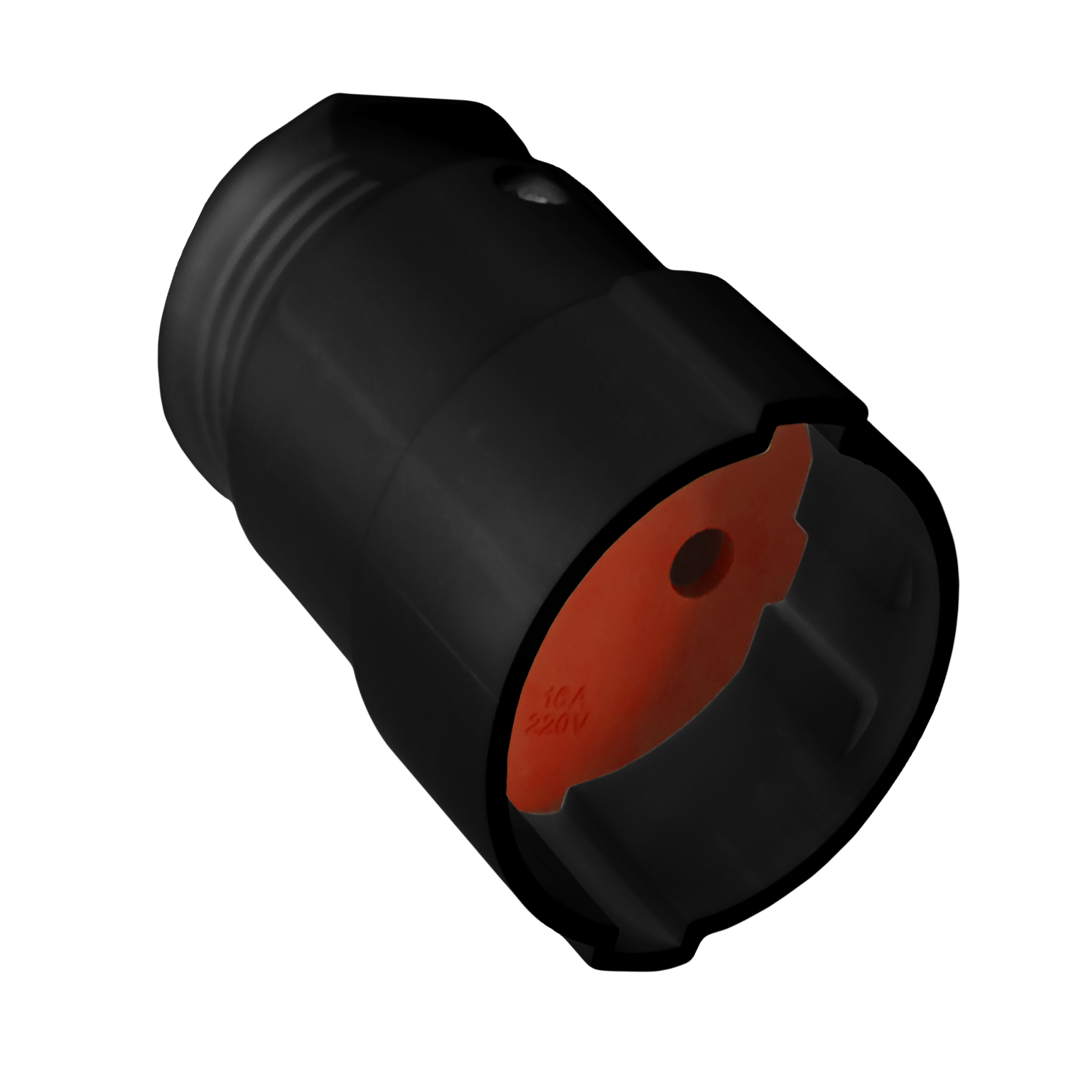  Standard Electrical Socket without Grounding, Black HN-022042
