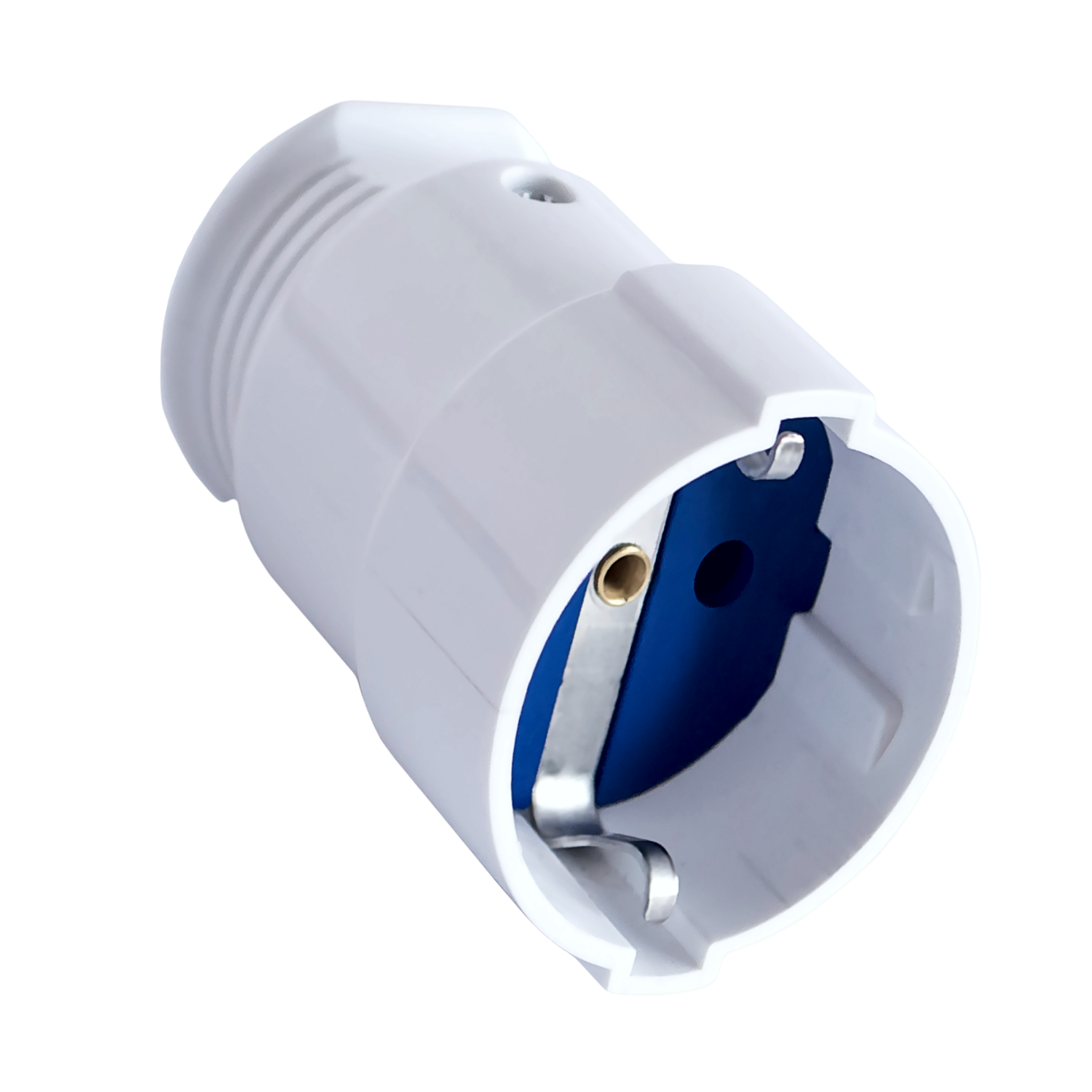 Standard Electrical Socket with Grounding, White HN-022051