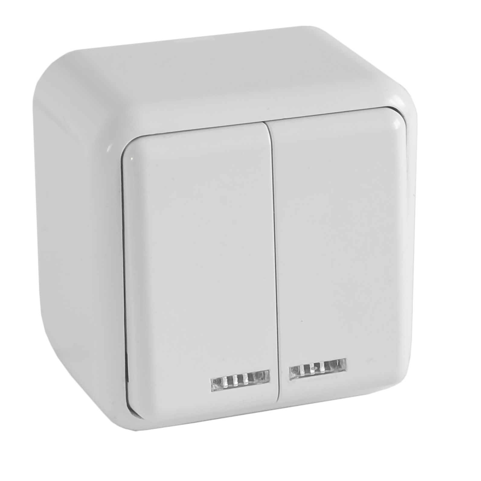 Switch double external with backlight RIGHT HAUSEN ASTRA NV HN-017041