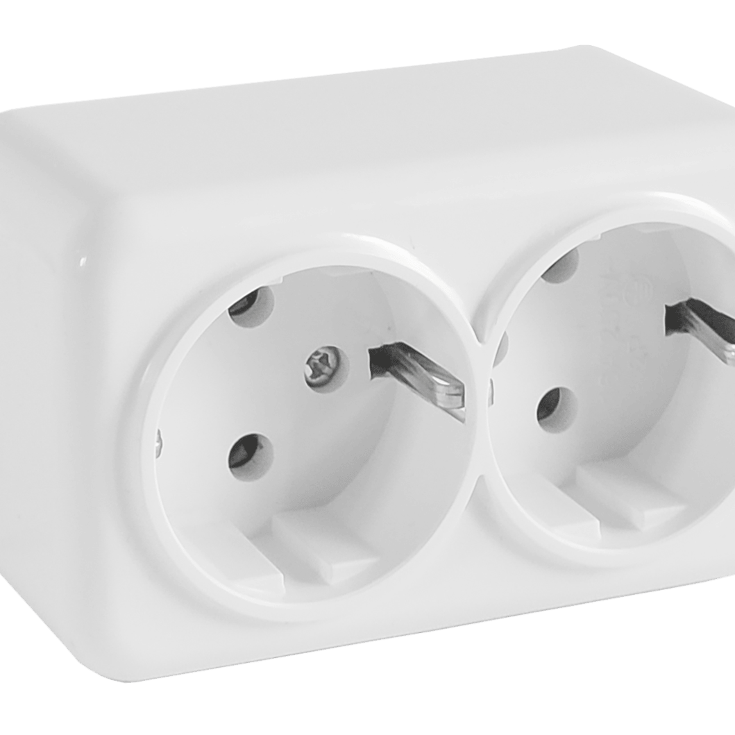 Single external outlet with grounding RIGHT HAUSEN ASTRA NV
