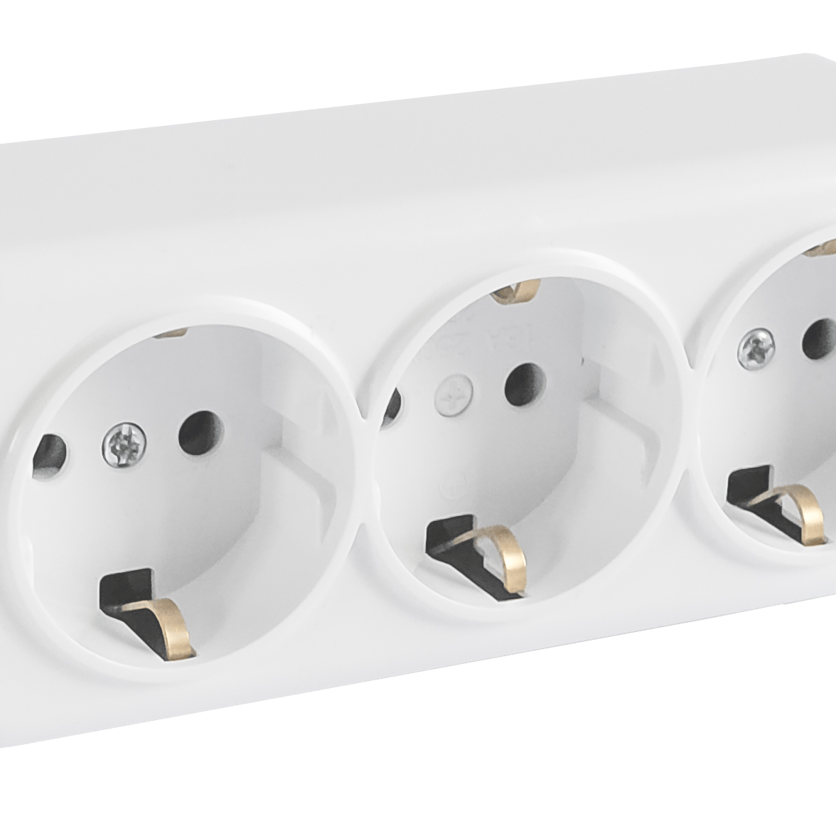 Triple external outlet with grounding RIGHT HAUSEN ASTRA NV HN-017141