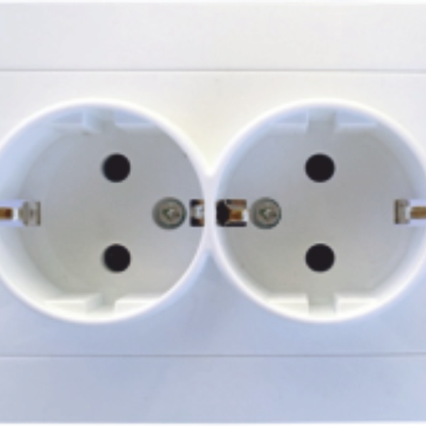 Double internal socket with grounding RIGHT HAUSEN VELENA
