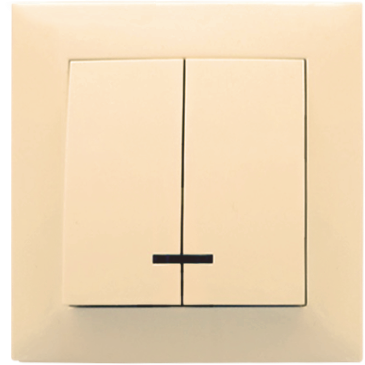  Double internal switch with backlight, cream RIGHT HAUSEN VELENA HN-011053