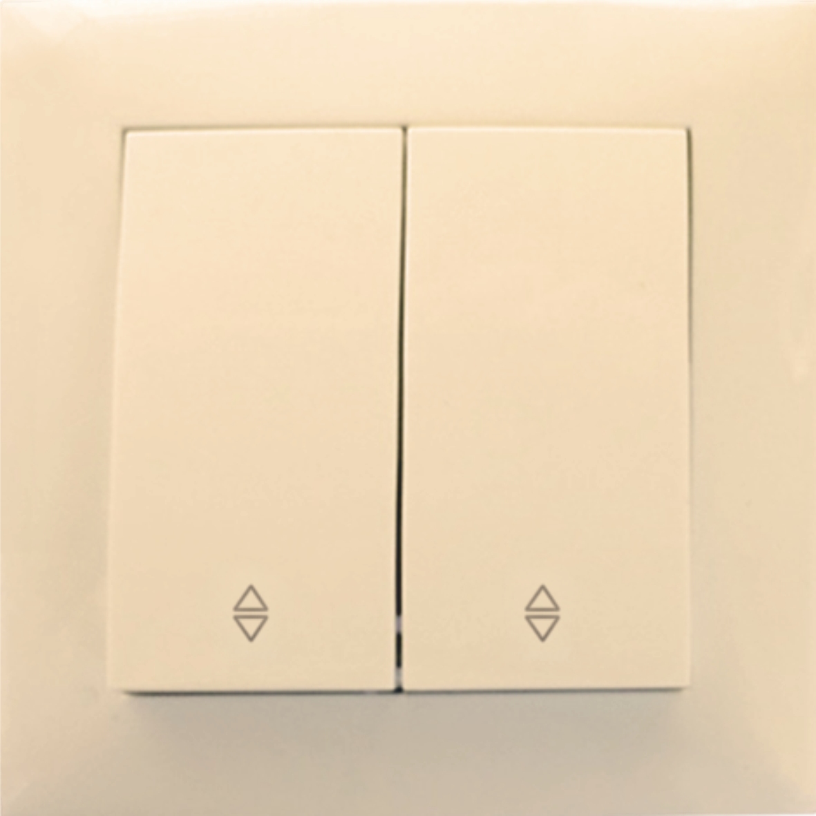  Double internal through-hole switch, cream RIGHT HAUSEN VELENA HN-011183