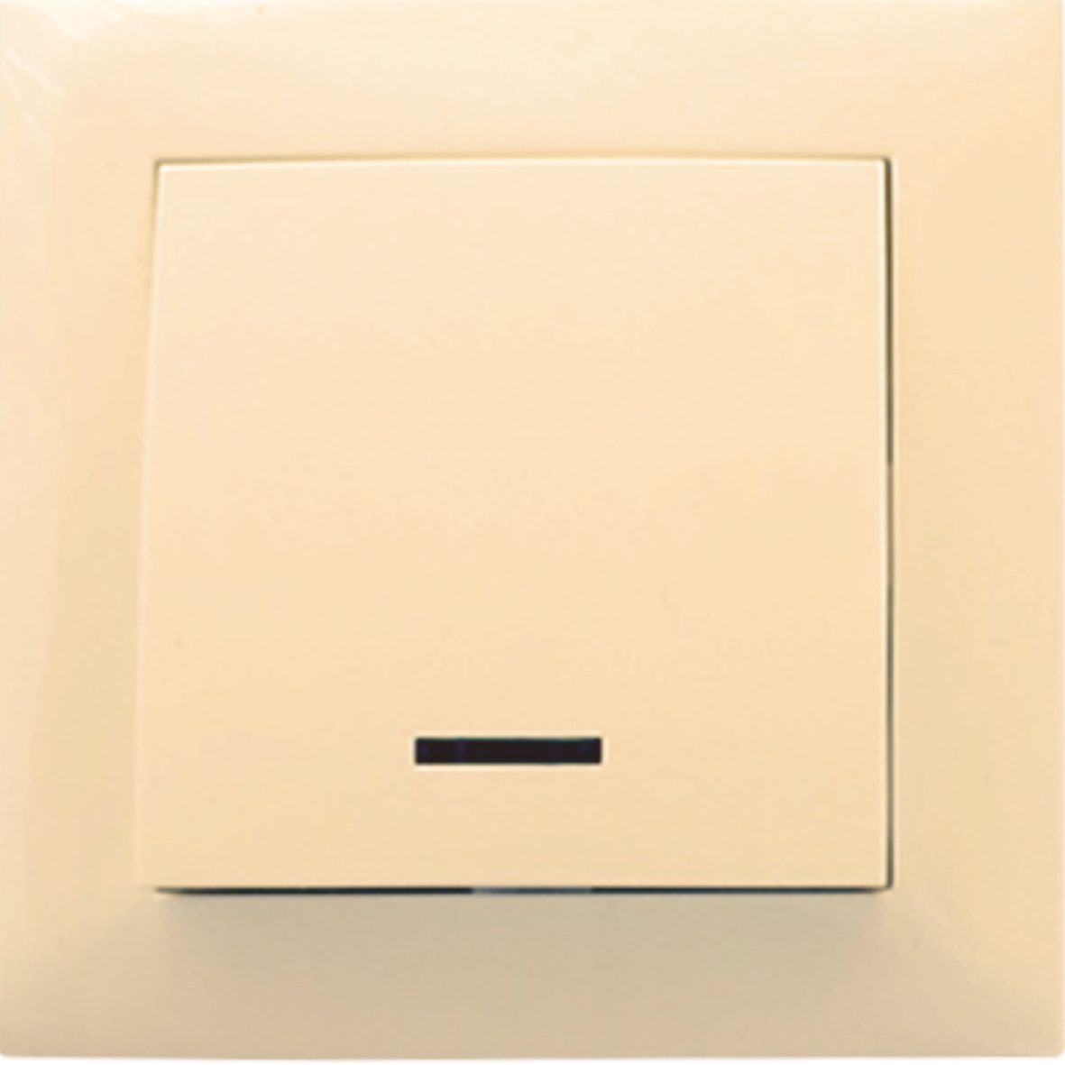 Single indoor switch with backlight, cream RIGHT HAUSEN VELENA HN-011023
