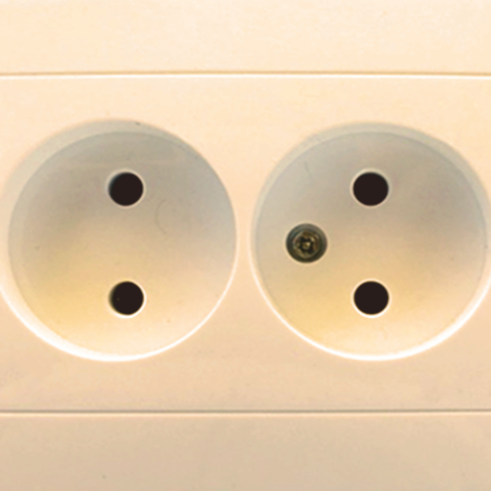  Double internal socket, cream RIGHT HAUSEN VELENA HN-011093
