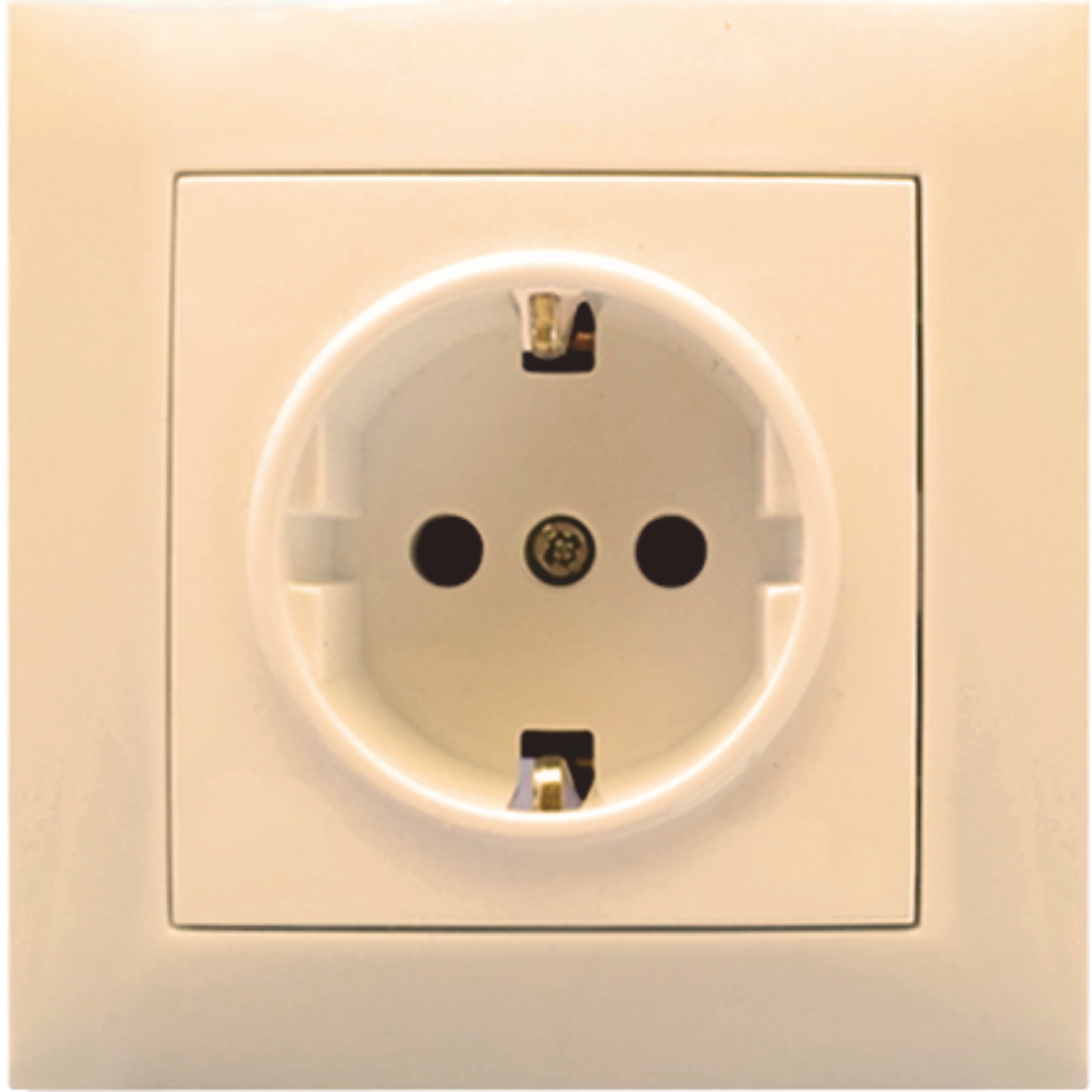 Single socket, internal, with grounding, cream RIGHT HAUSEN VELENA HN-011083