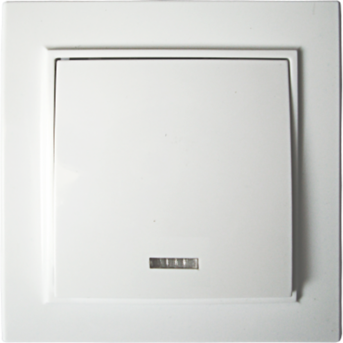 Single indoor switch with backlight, white RIGHT HAUSEN KIRA HN-016021