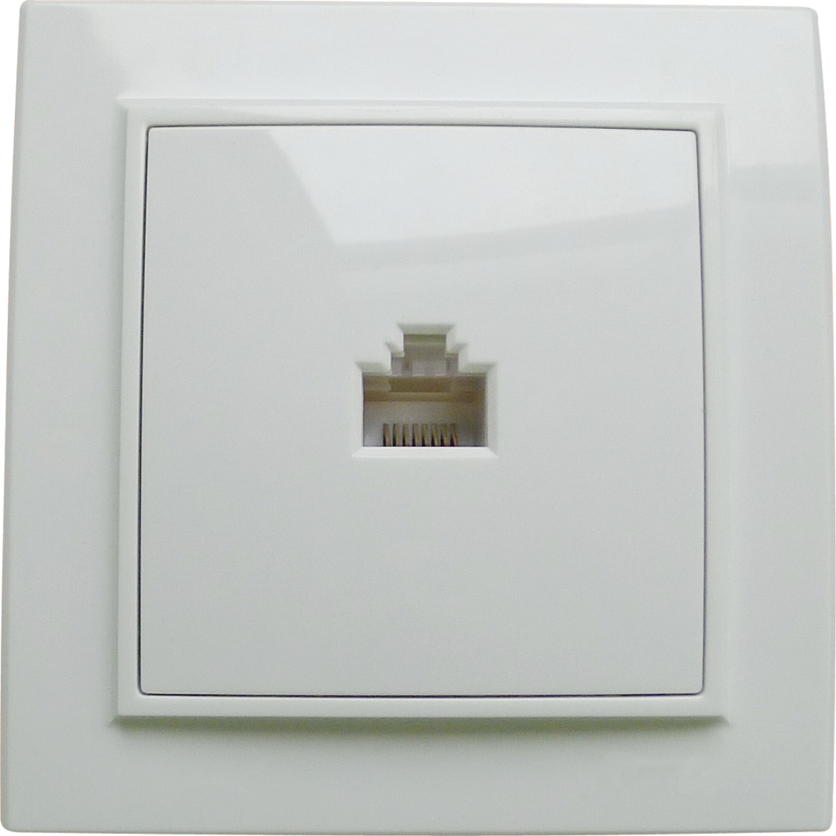 Single internal computer socket, white RIGHT HAUSEN KIRA HN-016111