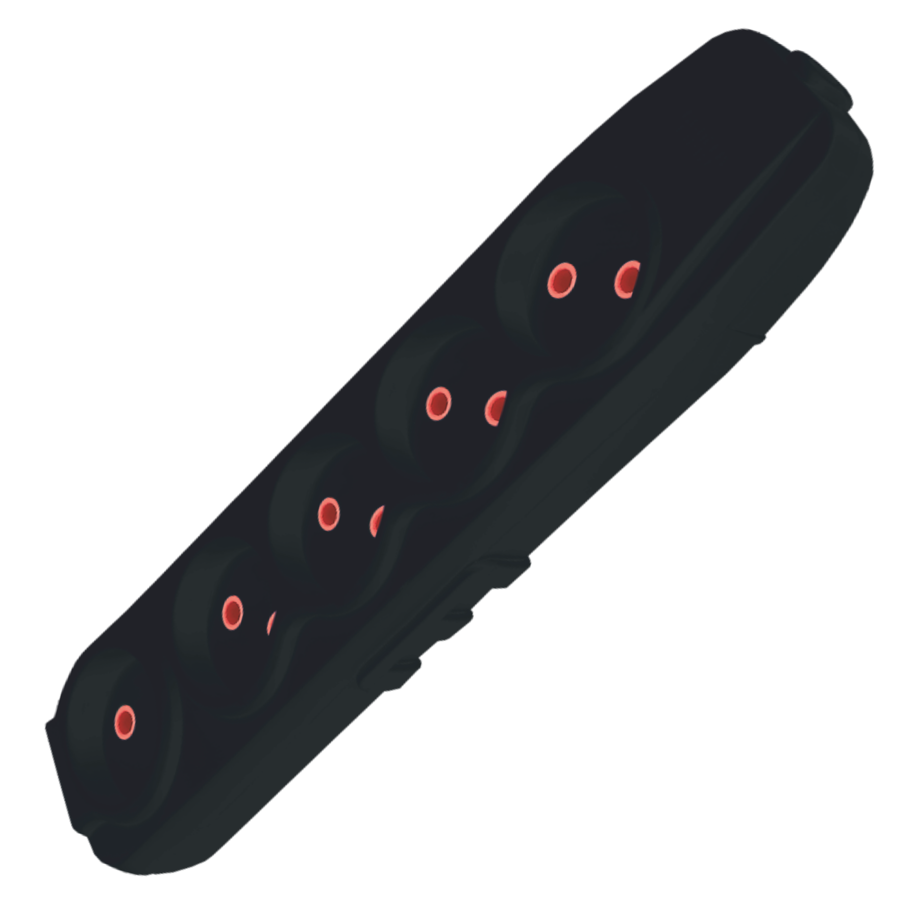  Right Hausen Kris Quintuple Extension Socket, Black HN-082082