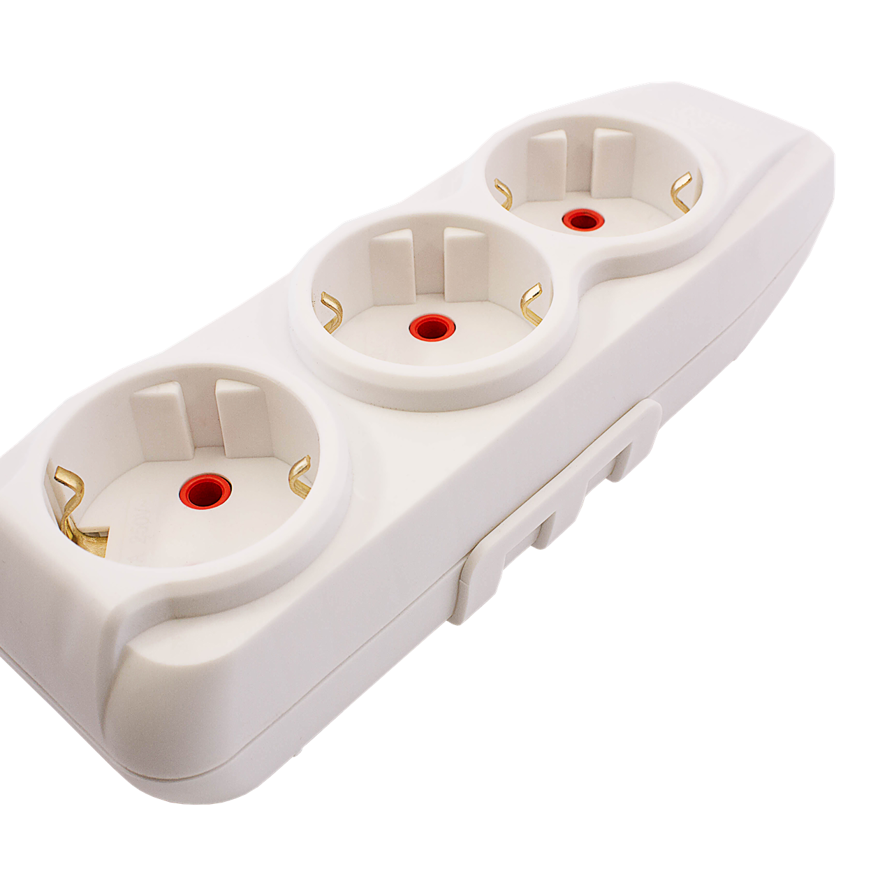 Right Hausen Kris Triple Extension Socket with Grounding, White HN-082041