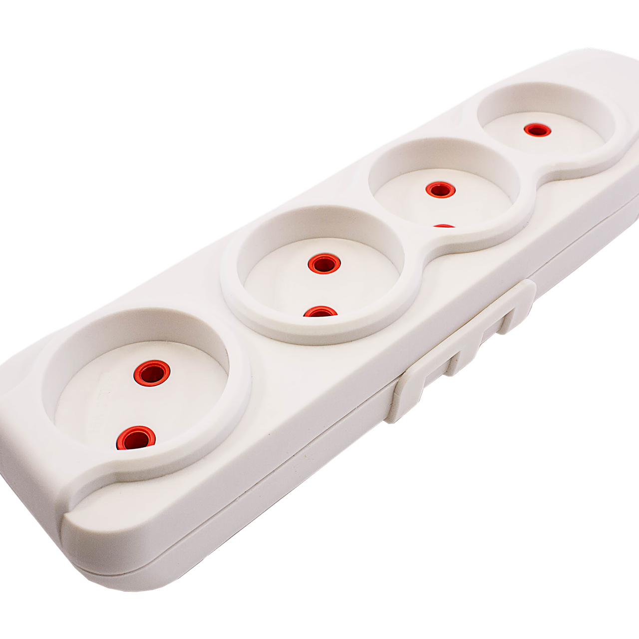 Right Hausen Kris Quadruple Extension Socket, White HN-082061