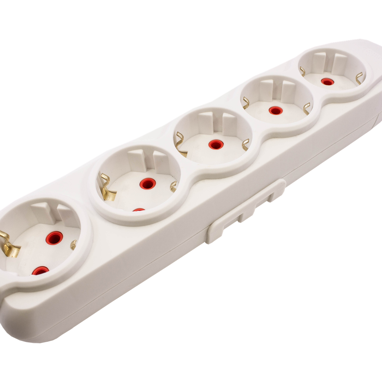 Right Hausen Kris Quintuple Extension Socket with Grounding, White HN-082091