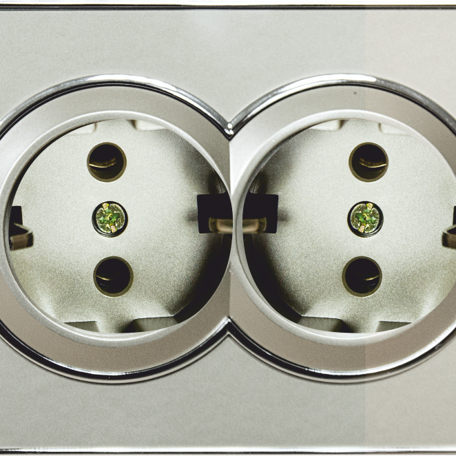  Double internal socket with grounding, gold RIGHT HAUSEN LAURA HN-015108
