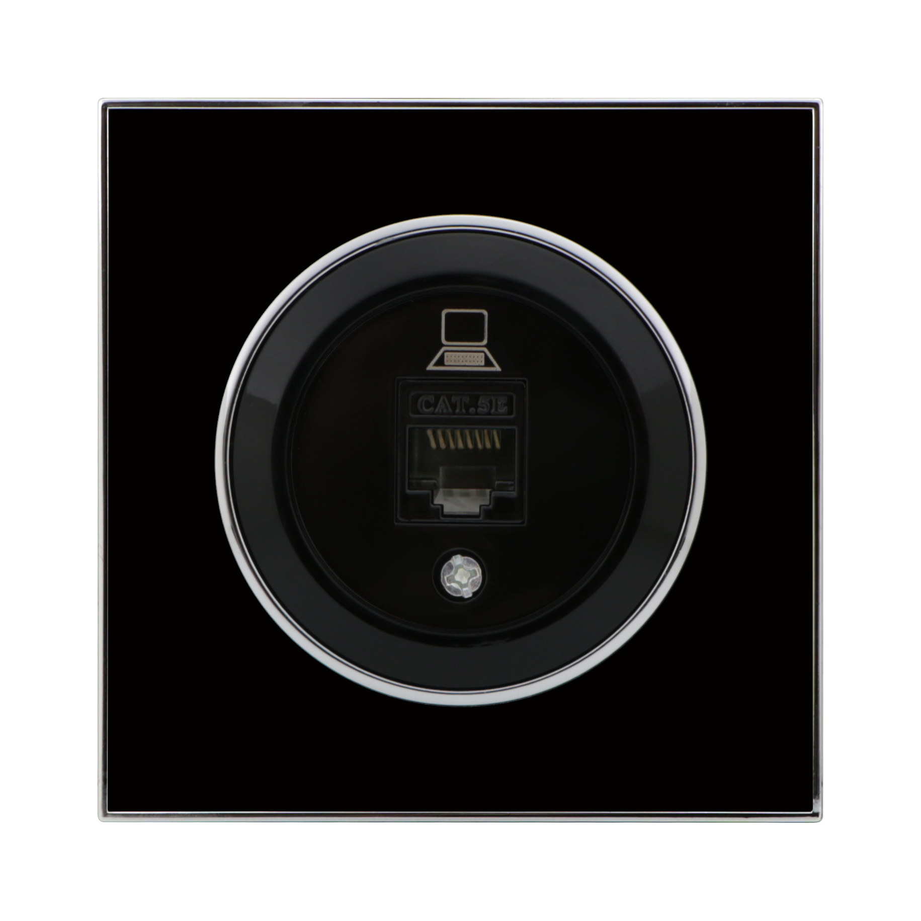  Single internal computer socket, black RIGHT HAUSEN LAURA HN-015112