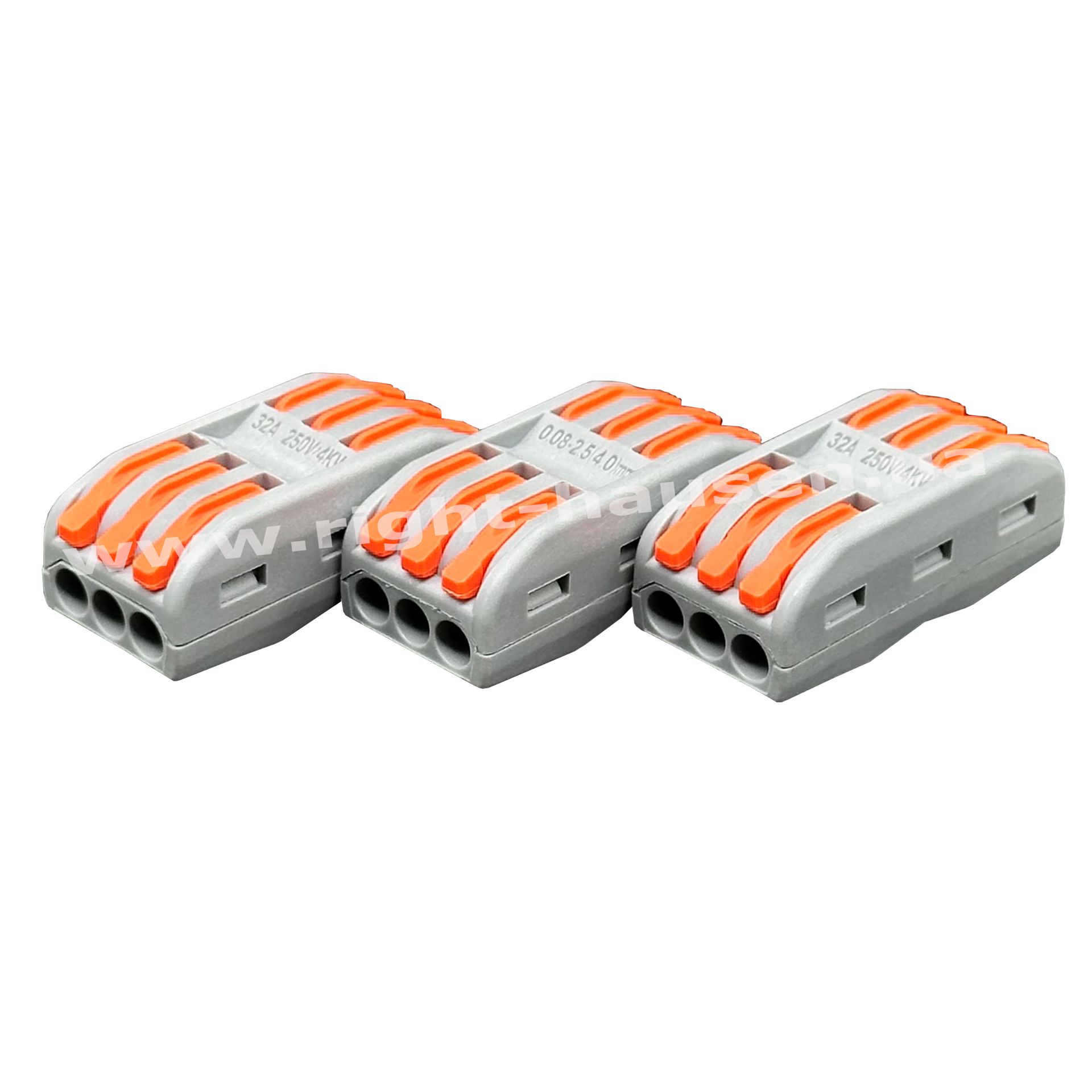 Universal connecting terminal RIGHT HAUSEN triple pass-through HN-185430
