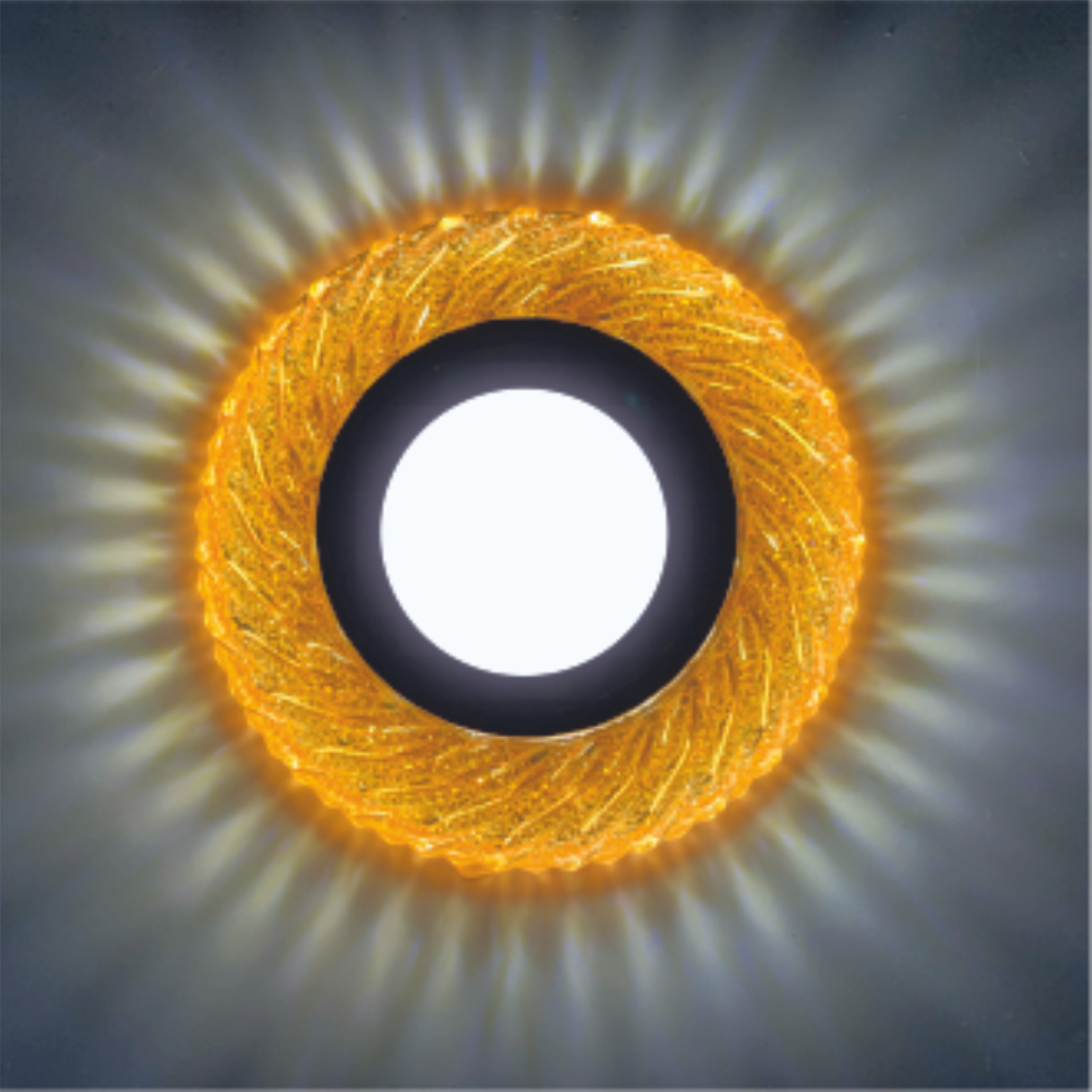  Recessed Spot LED PANEL RIGHT HAUSEN CRYSTAL 10 MR16 + 3W LED 4000K Amber HN-275121