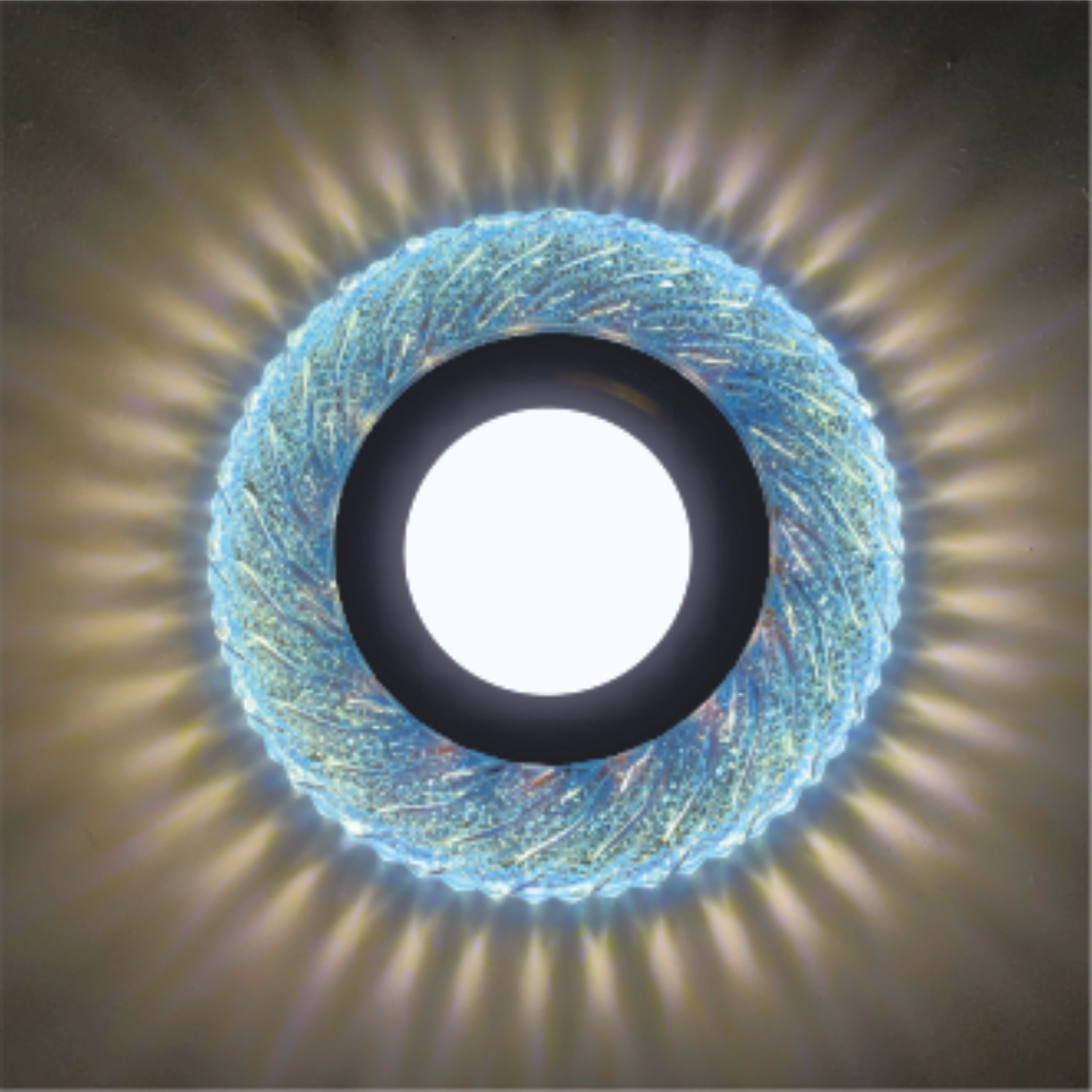  Recessed Spot LED PANEL RIGHT HAUSEN CRYSTAL 10 MR16 + 3W LED 4000K Blue HN-275122