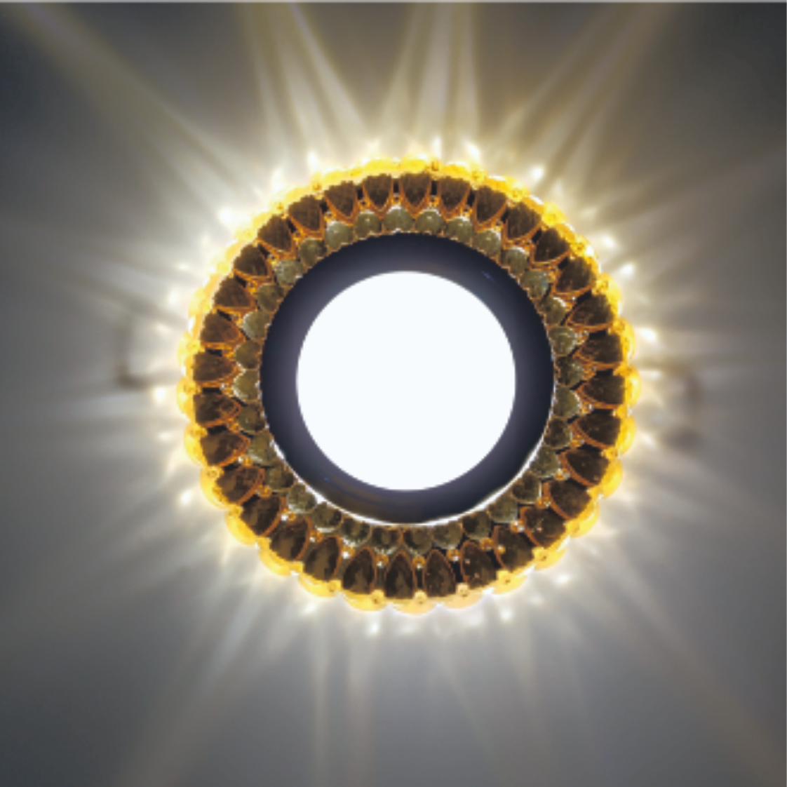  Recessed Spot LED PANEL RIGHT HAUSEN CRYSTAL 2 MR16 + 3W LED 4000K Amber HN-275031