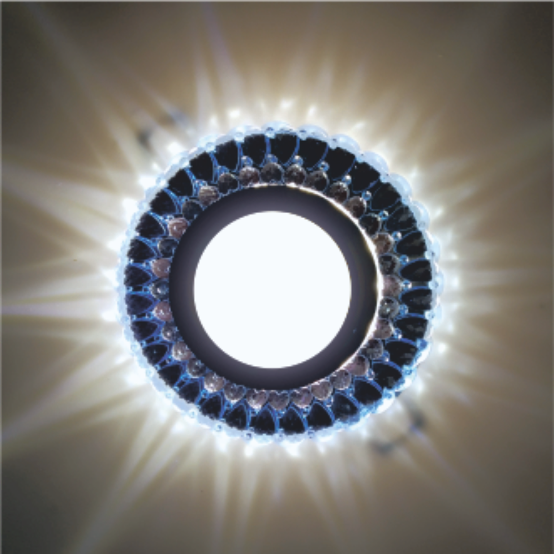  Recessed Spot LED PANEL RIGHT HAUSEN CRYSTAL 2 MR16 + 3W LED 4000K Blue HN-275032