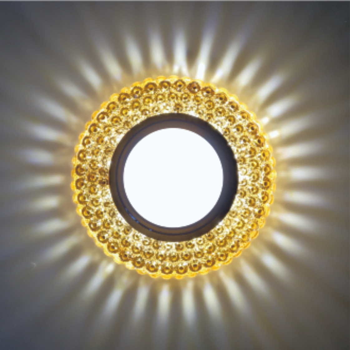  Recessed Spot LED PANEL RIGHT HAUSEN CRYSTAL 3 MR16 + 3W LED 4000K Amber HN-275041