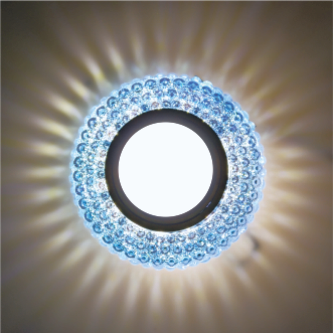  Recessed Spot LED PANEL RIGHT HAUSEN CRYSTAL 3 MR16 + 3W LED 4000K Blue HN-275042