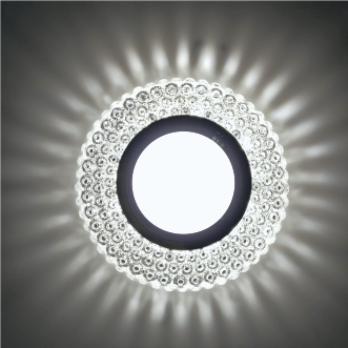 Recessed Spot LED PANEL RIGHT HAUSEN CRYSTAL 3 MR16 + 3W LED 4000K (HN-275040 - Clear / HN-275041 - Amber / HN-275042 - Blue)