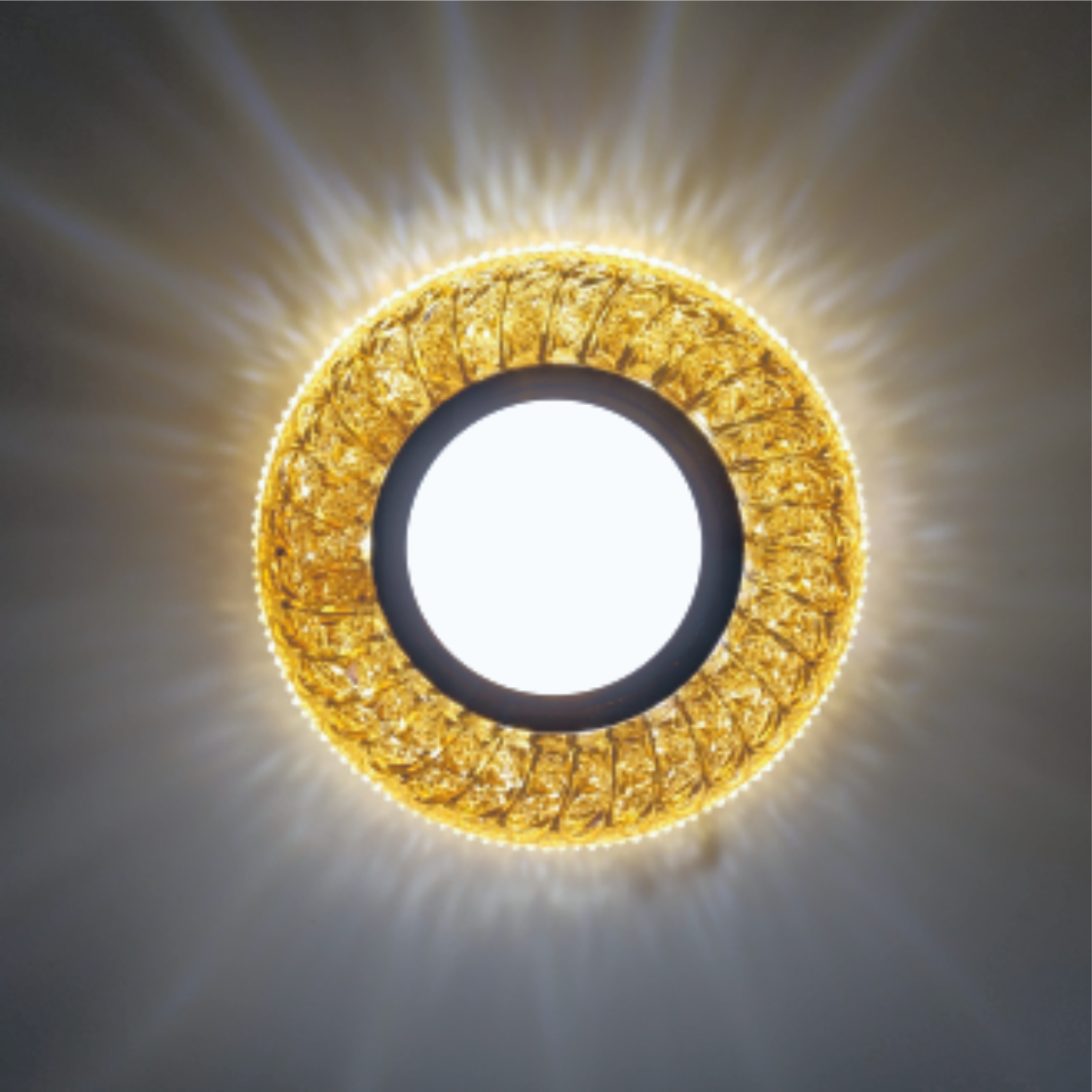  Recessed Spot LED PANEL RIGHT HAUSEN CRYSTAL 4 MR16 + 3W LED 4000K Amber HN-275051