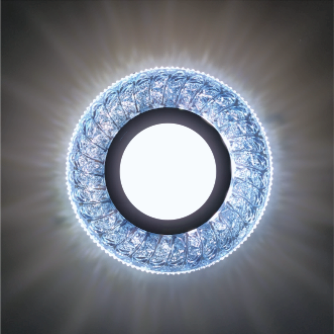  Recessed Spot LED PANEL RIGHT HAUSEN CRYSTAL 4 MR16 + 3W LED 4000K Blue HN-275052