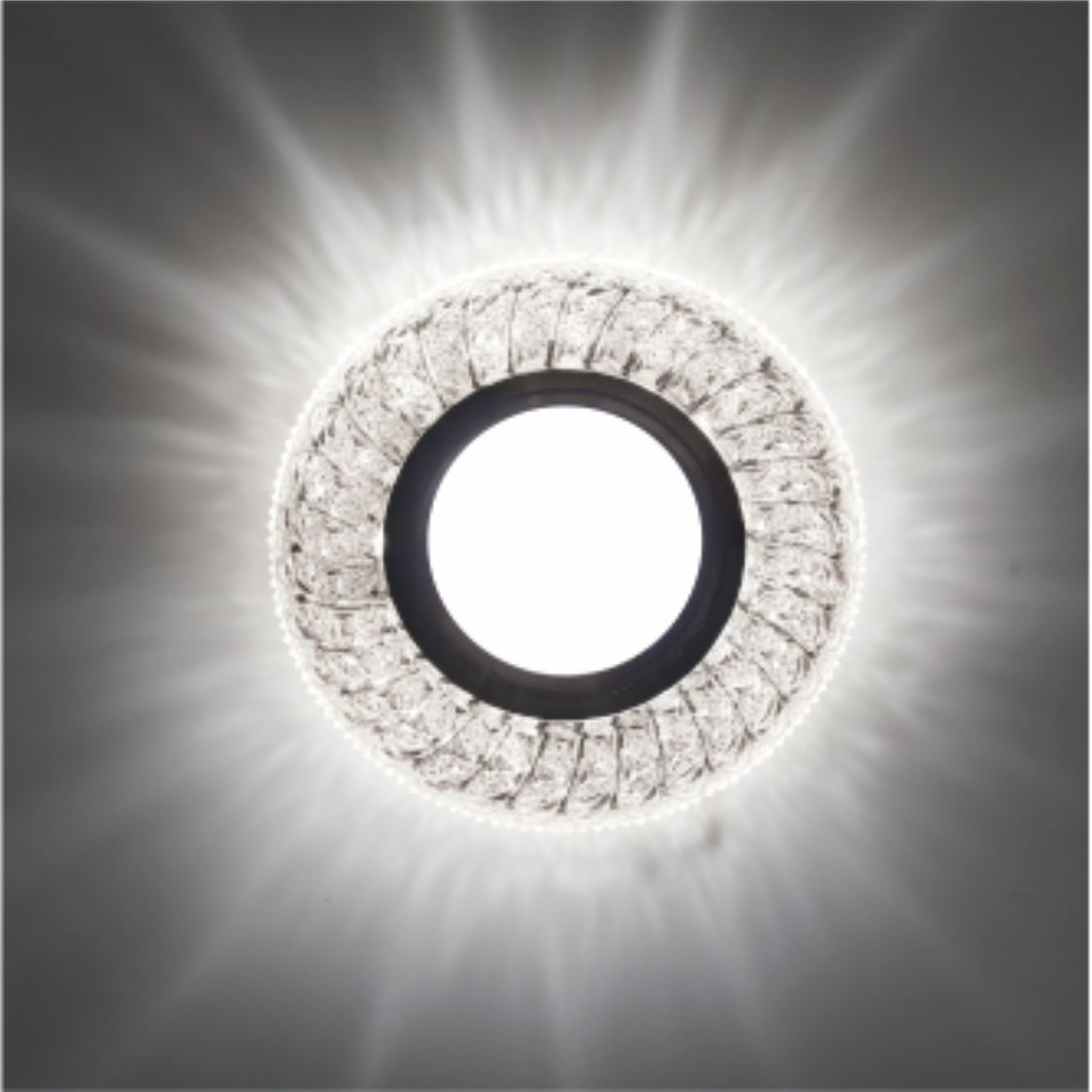 Recessed Spot LED PANEL RIGHT HAUSEN CRYSTAL 4 MR16 + 3W LED 4000K (HN-275050 - Clear / HN-275051 - Amber / HN-275052 - Blue)