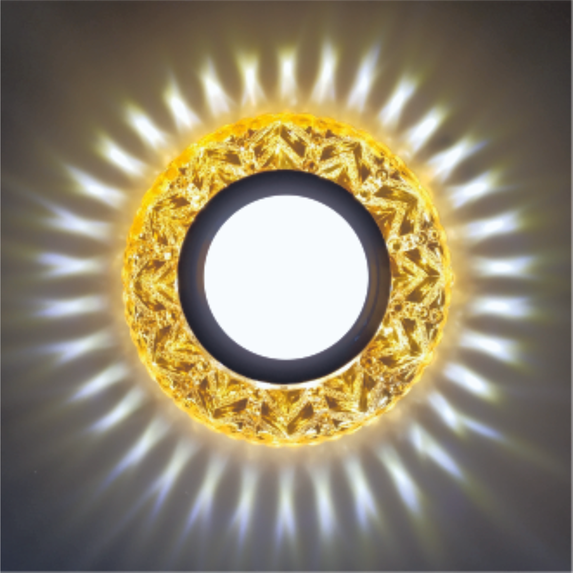 Recessed Spot LED PANEL RIGHT HAUSEN CRYSTAL 5 MR16 + 3W LED 4000K Amber HN-275061