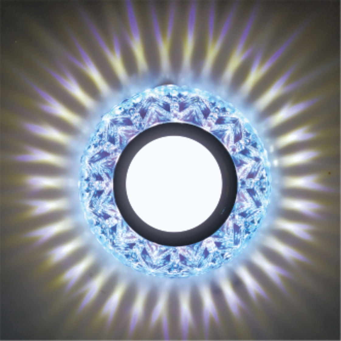  Recessed Spot LED PANEL RIGHT HAUSEN CRYSTAL 5 MR16 + 3W LED 4000K Blue HN-275062