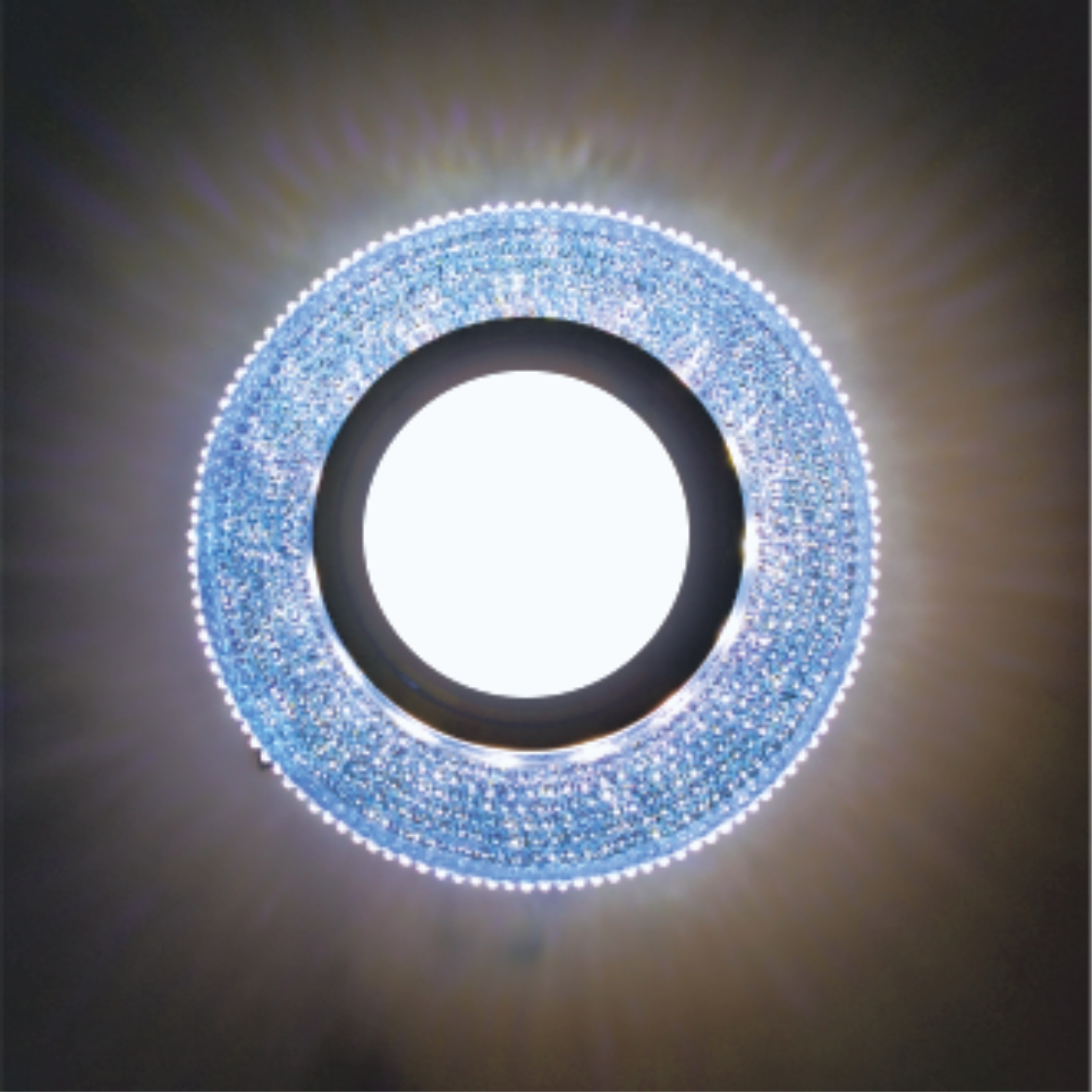  Recessed Spot LED PANEL RIGHT HAUSEN CRYSTAL 6 MR16 + 3W LED 4000K Blue HN-275082