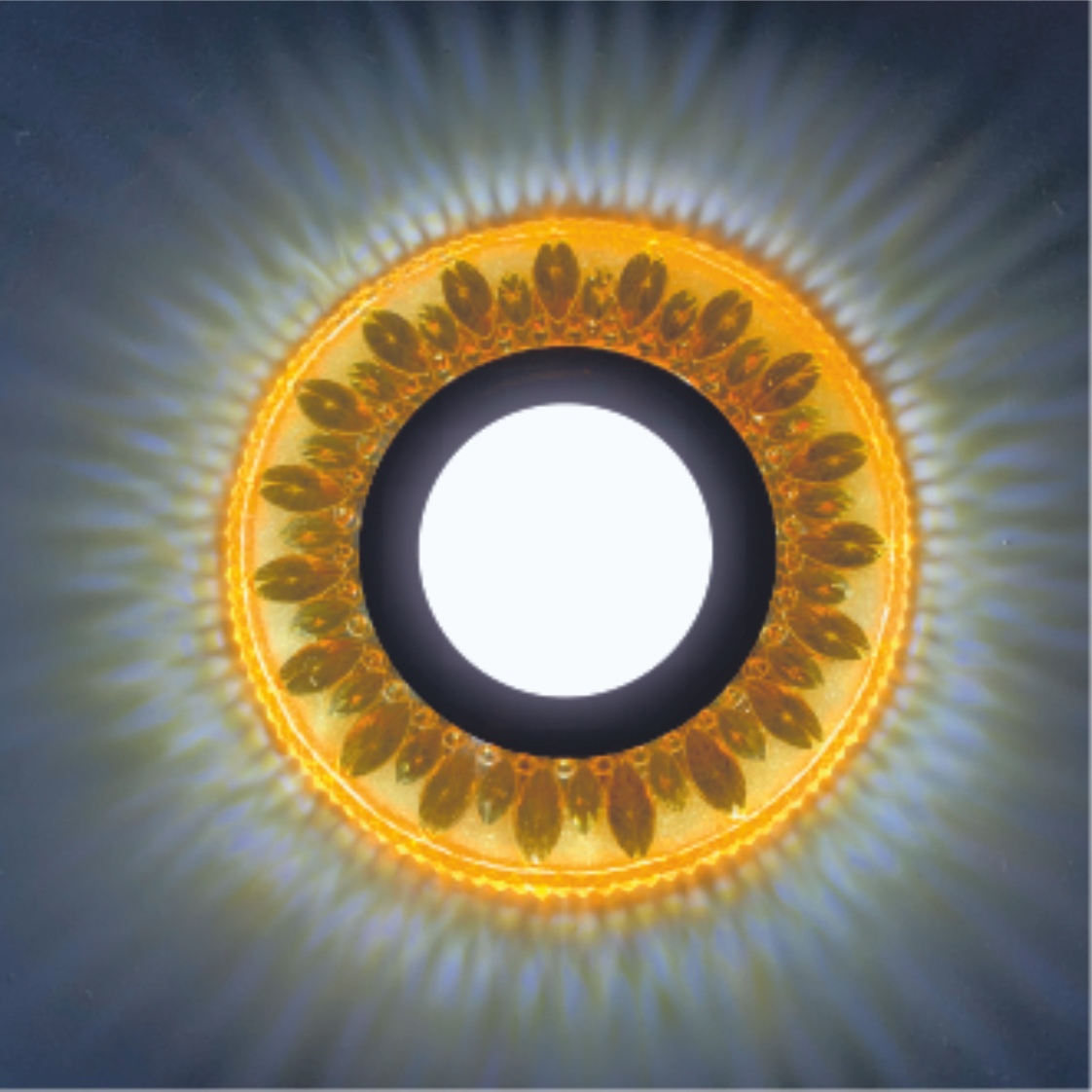  Recessed Spot LED PANEL RIGHT HAUSEN CRYSTAL 8 MR16 + 3W LED 4000K Amber HN-275101