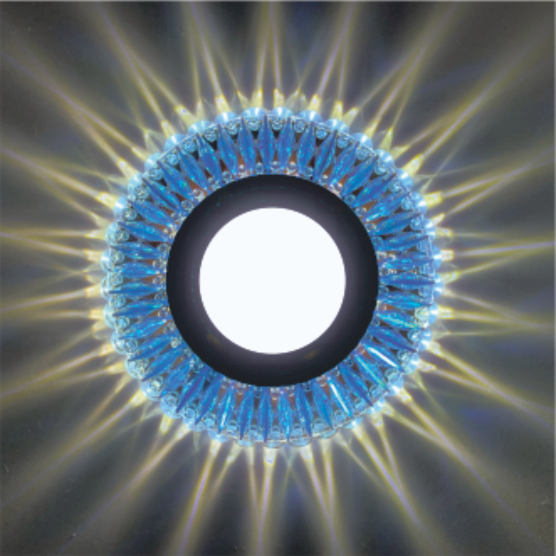  Recessed Spot LED PANEL RIGHT HAUSEN CRYSTAL 9 MR16 + 3W LED 4000K Blue HN-275112