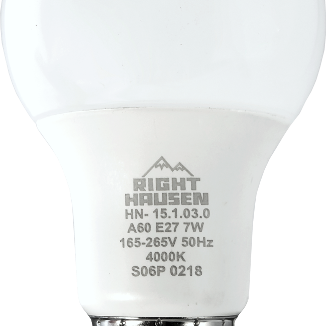 Lamp LED Standard A60 7W E27 4000K HN-151030