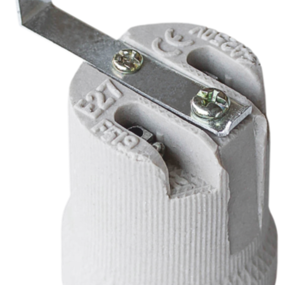 Lamp Holder E27 Ceramic with Bracket HN-032081